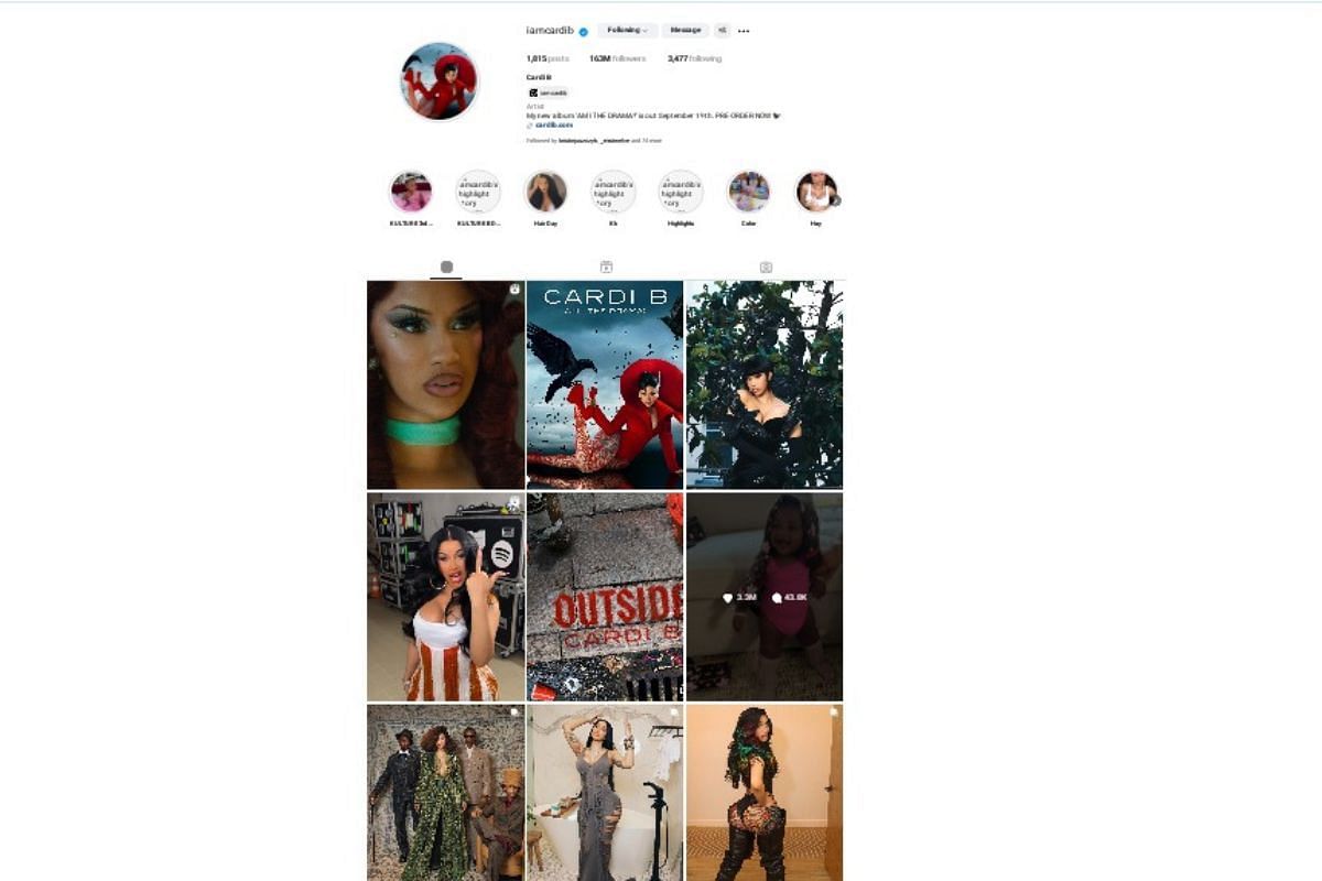Image via Cardi B Instagram